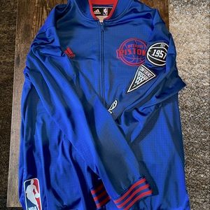 Detroit Pistons NBA Licensed Warmup Jacket - Adidas